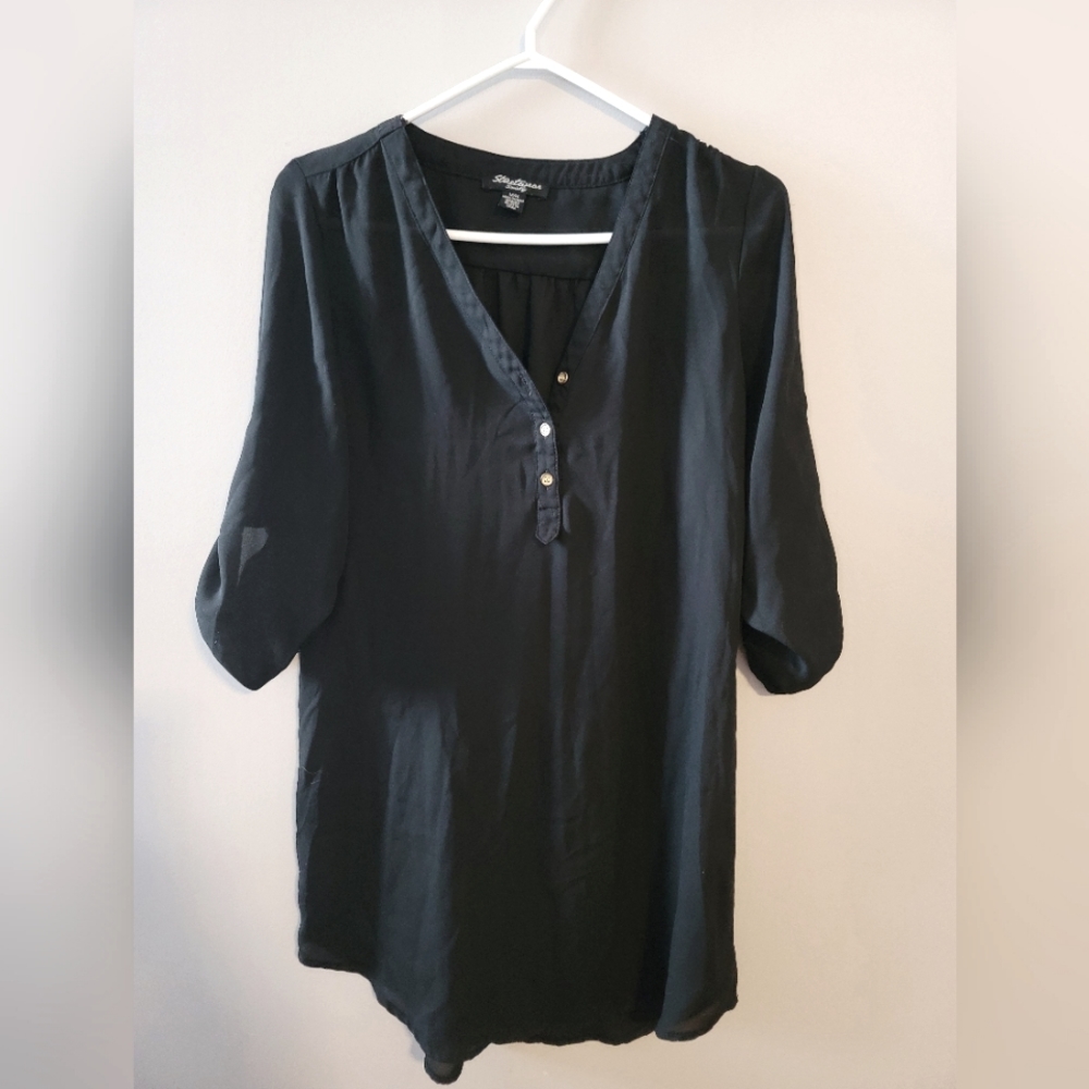 Black casual dress